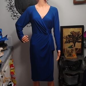 Tiana B. Royal Blue Long Sleeve Dress